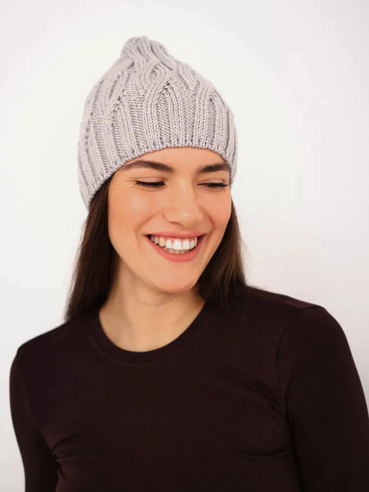 Lurex Knit Hat