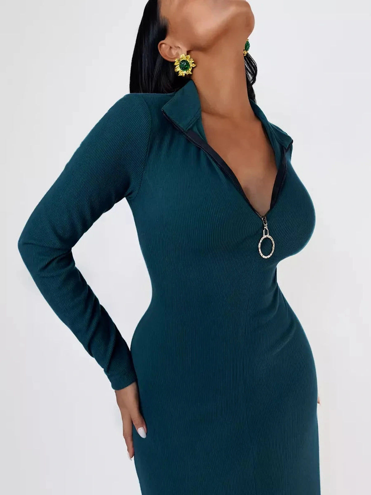 Emerald Midi Dress