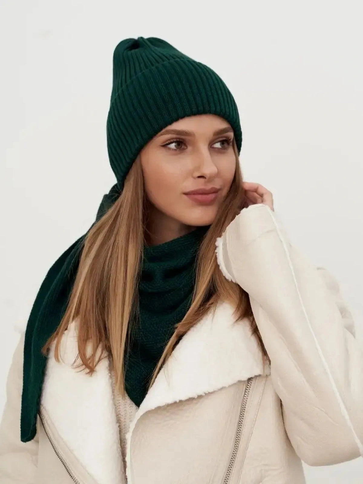 Emerald Beanie & Scarf Set