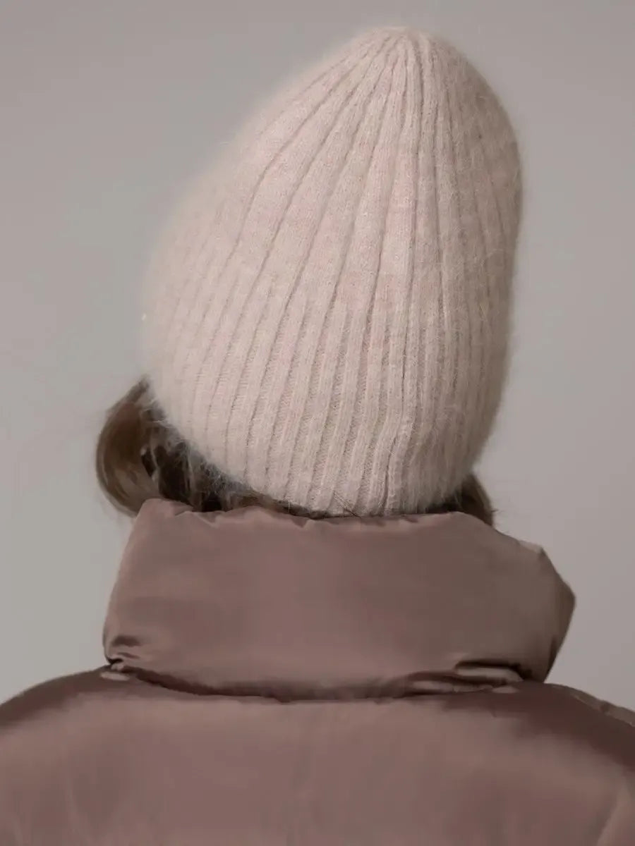 Cocoa Angora Beanie