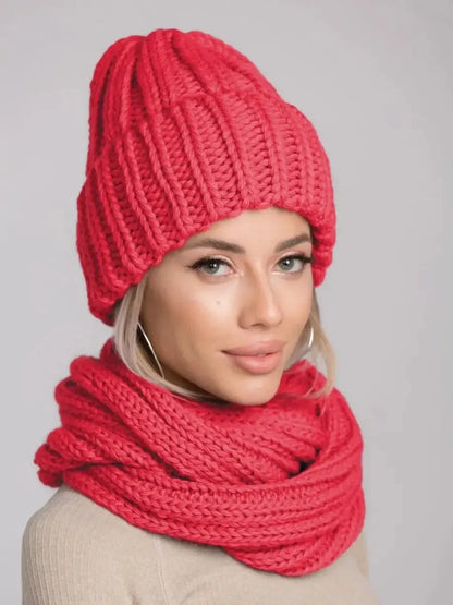 Coral Winter Accessories Set