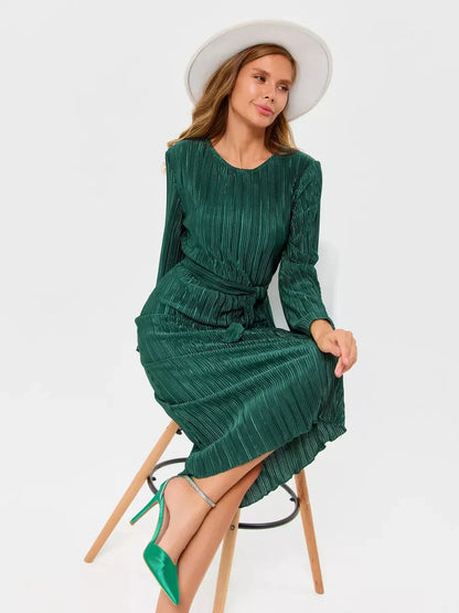 Emerald Midi Dress