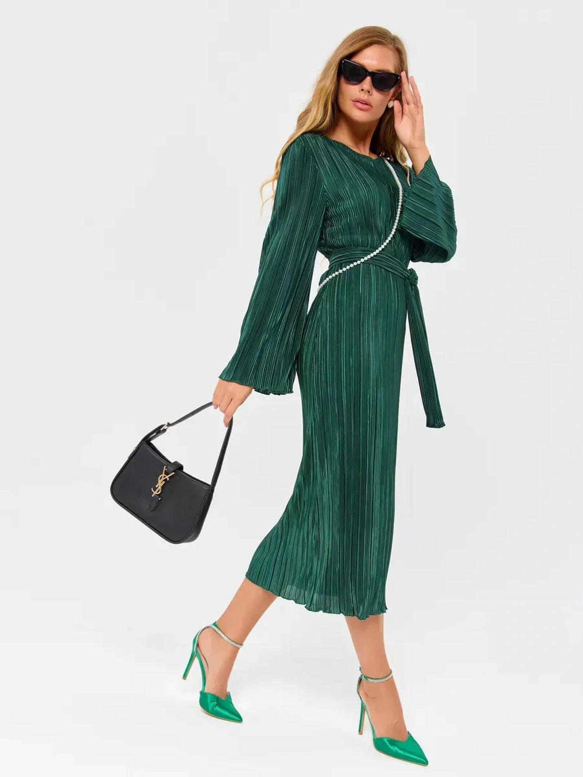 Emerald Midi Dress