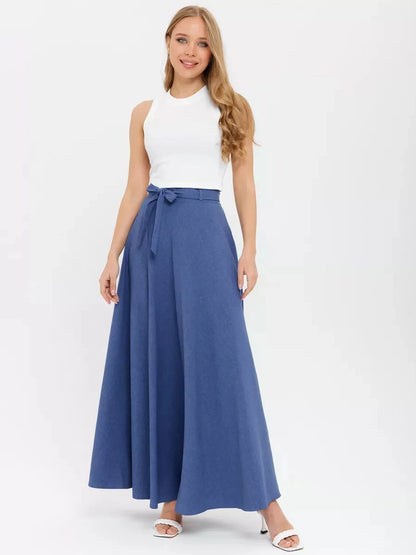 Indigo Maxi Skirt