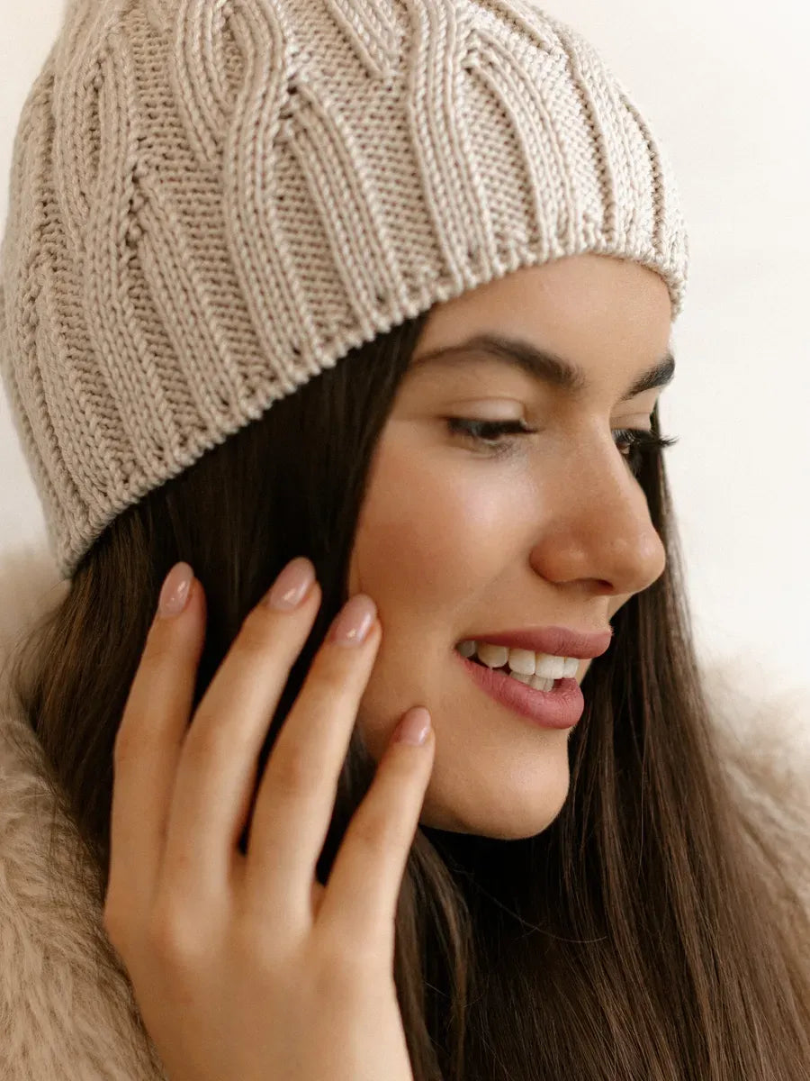 Almond Knit Hat