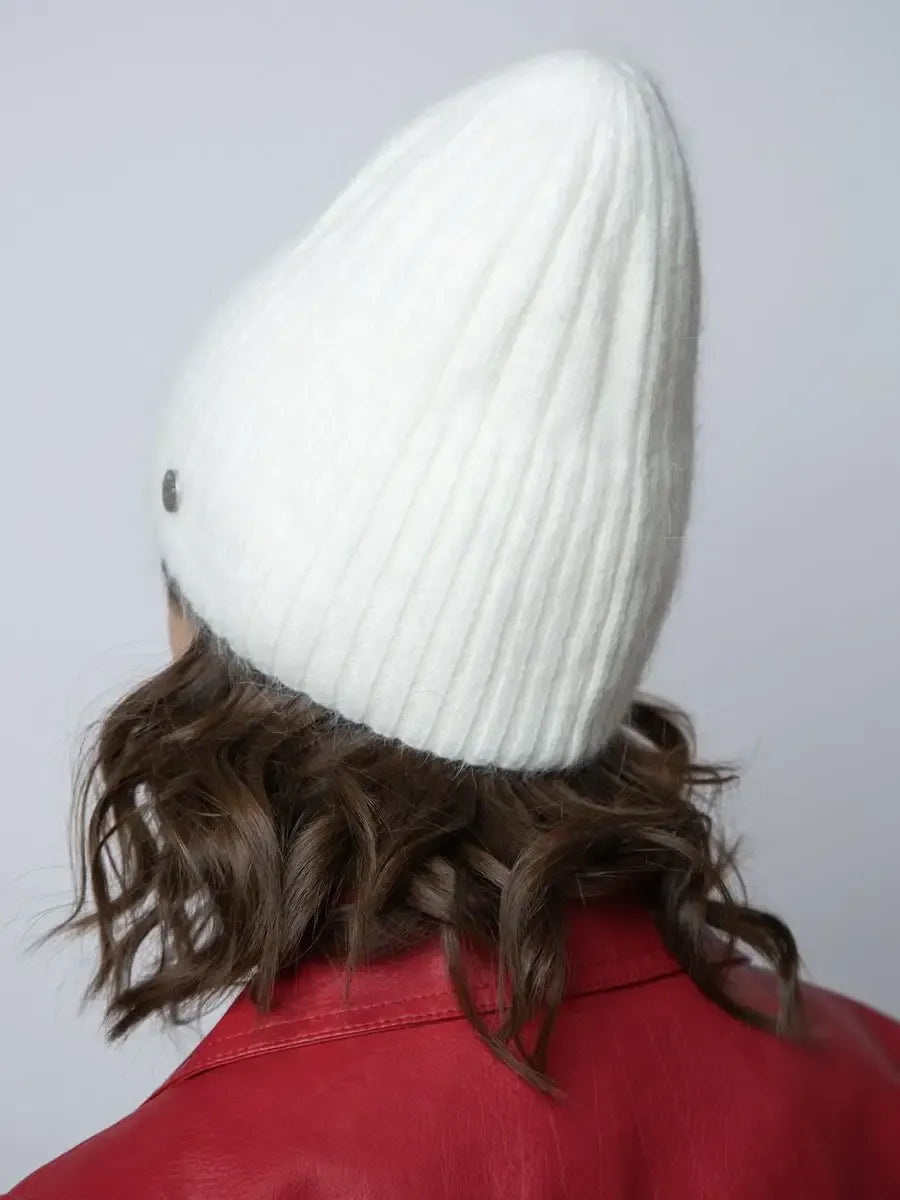 Snowfall Angora Beanie