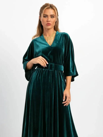 Emerald Midi Dress