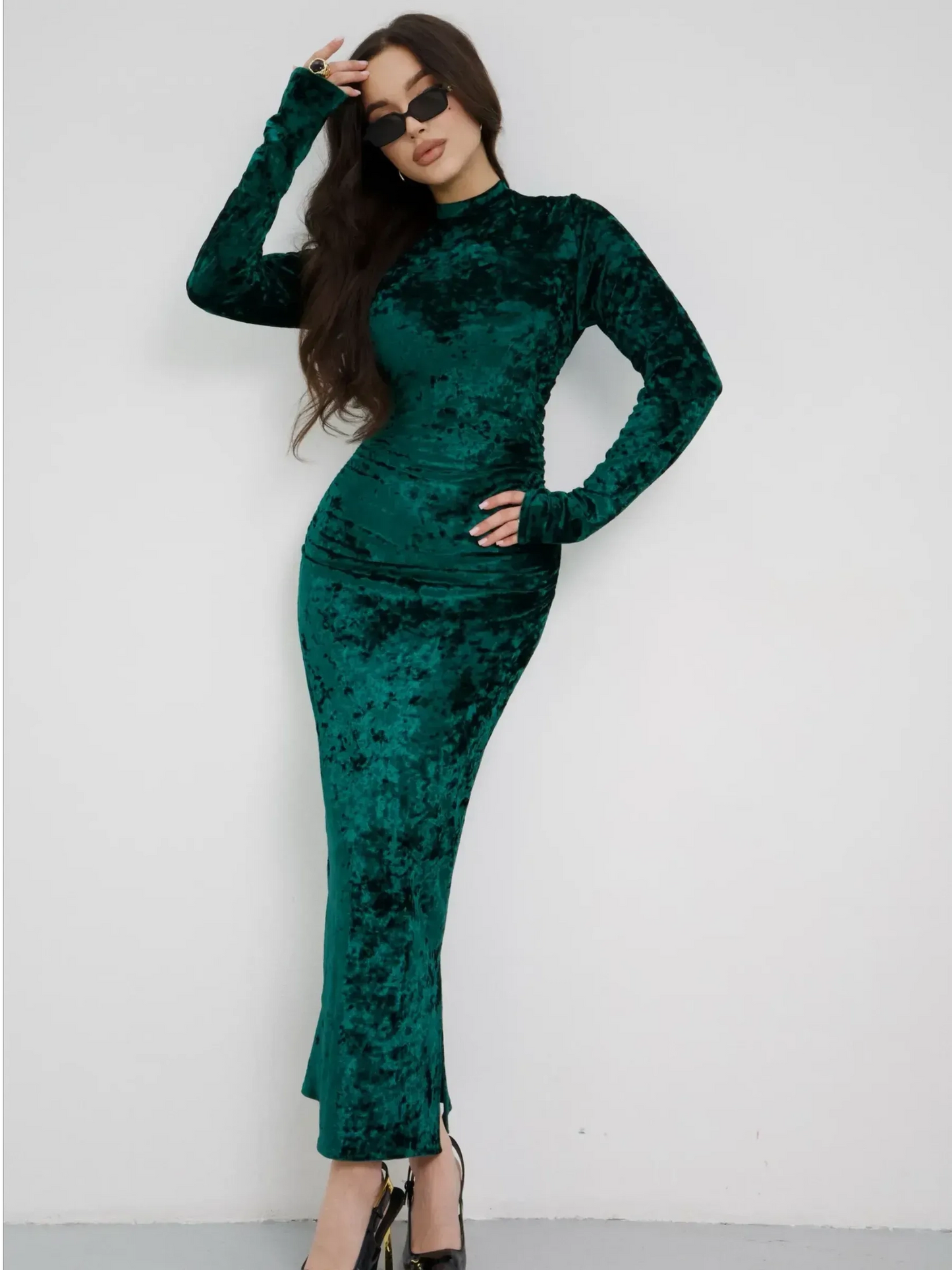 Emerald Midi Dress