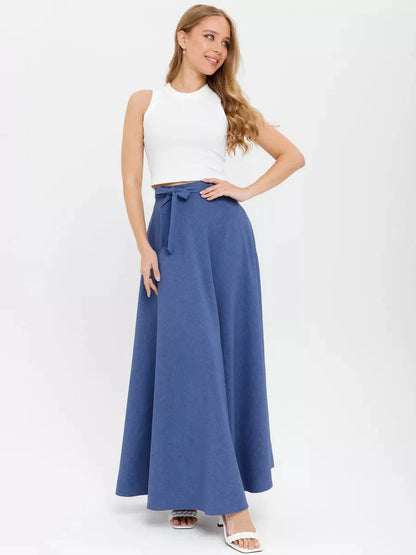 Indigo Maxi Skirt