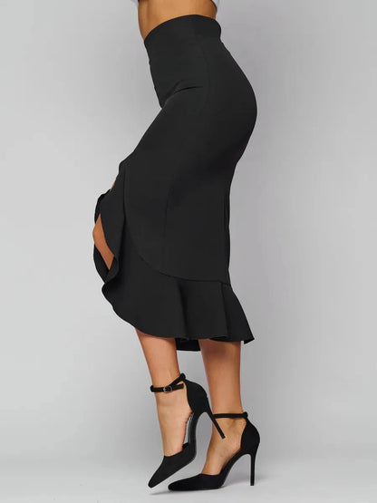 Noir Midi Skirt