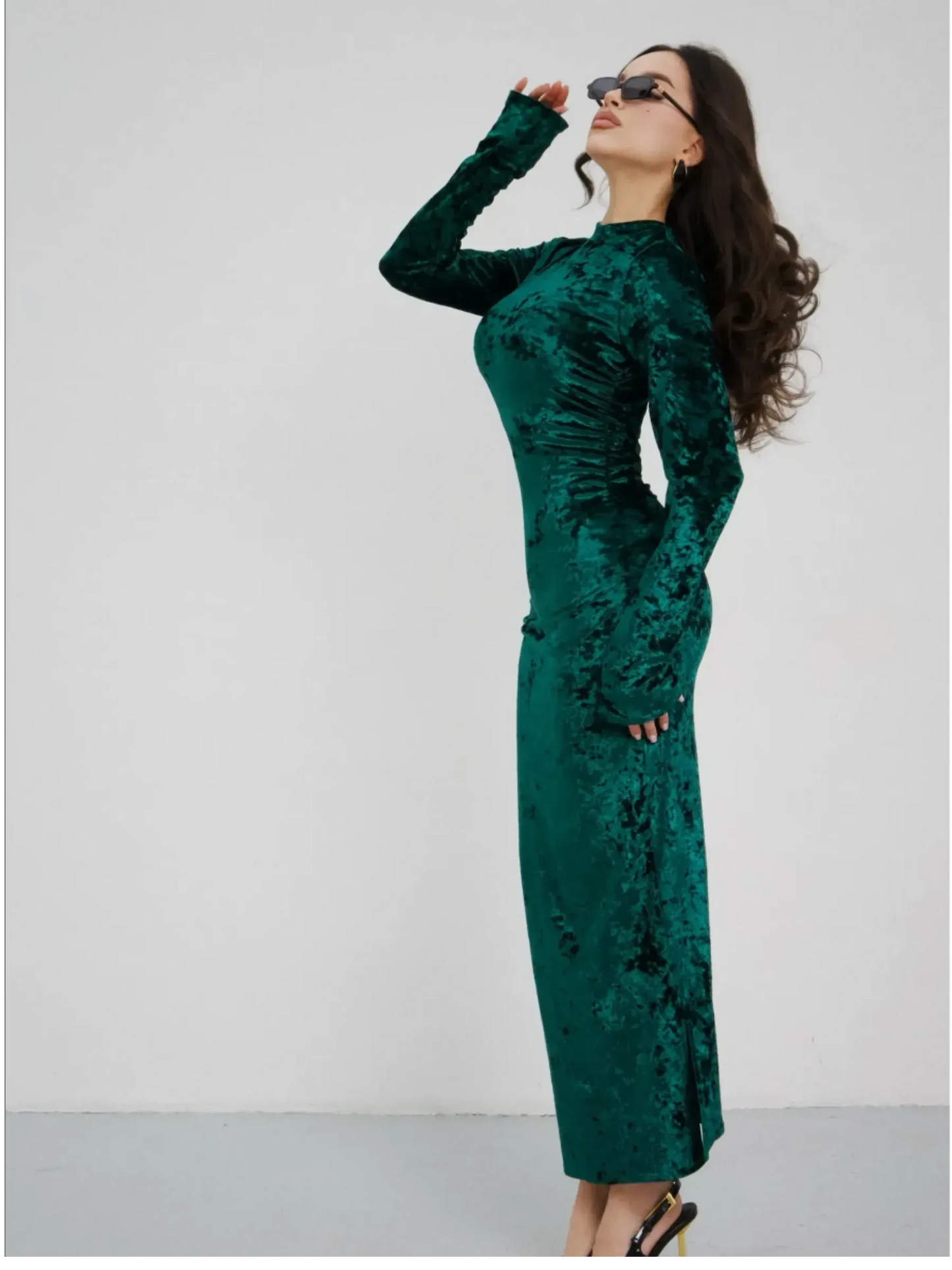 Emerald Midi Dress