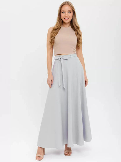 Silver Mist Maxi Skirt