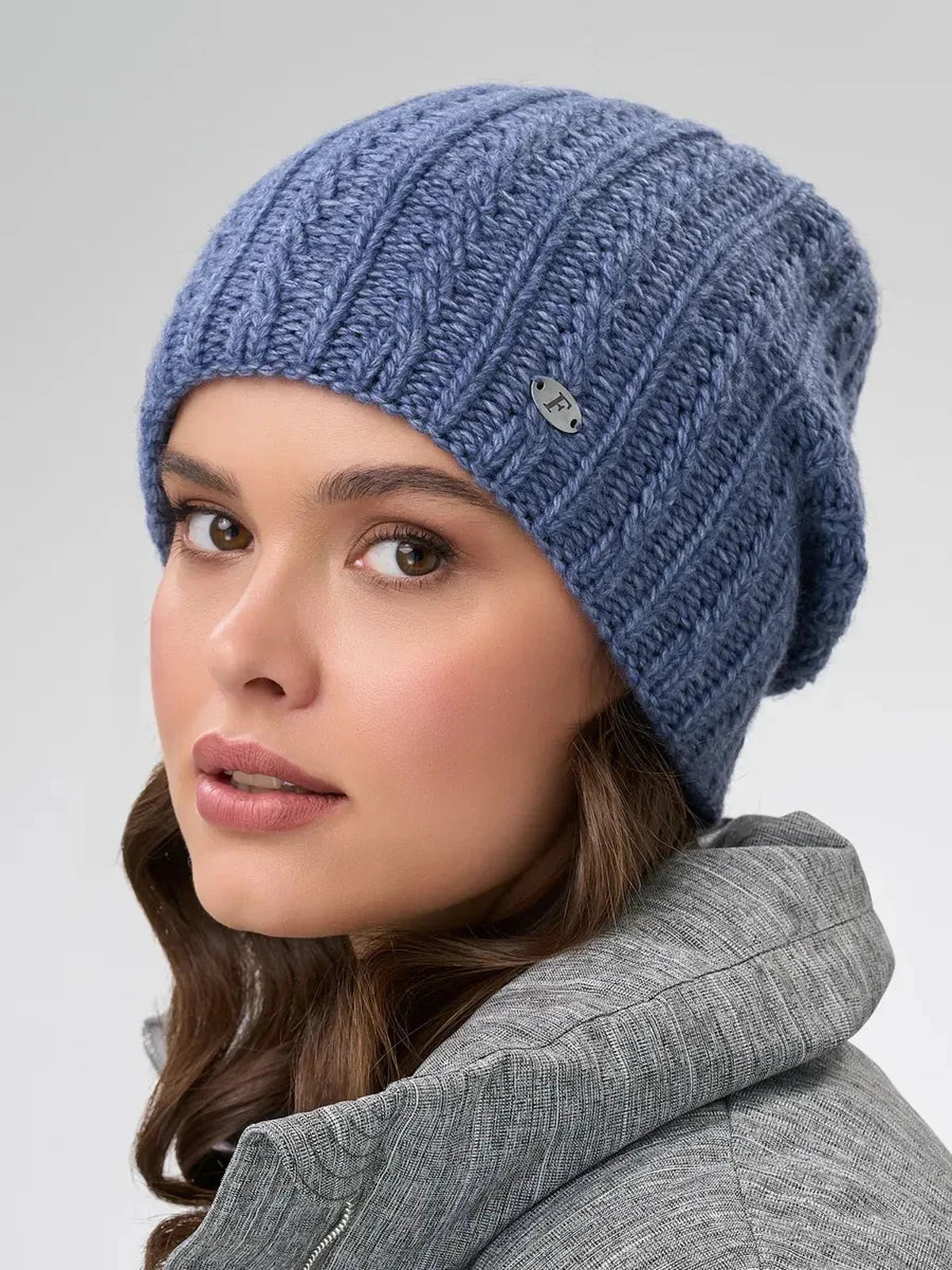 Denim Knitted Hat
