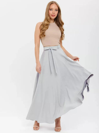 Silver Mist Maxi Skirt