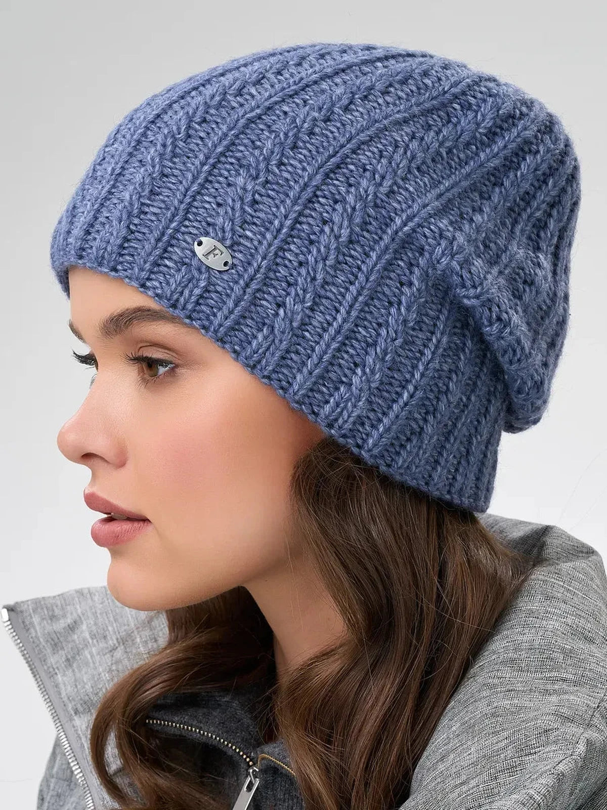 Denim Knitted Hat