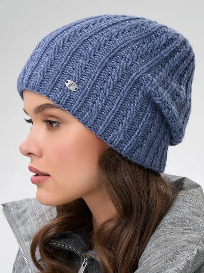 Denim Knitted Hat