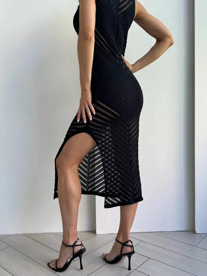 Noirlace Midi Dress