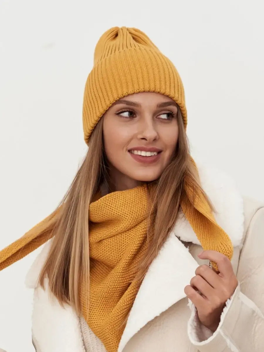 Marigold Beanie & Scarf Set