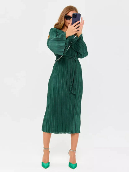 Emerald Midi Dress