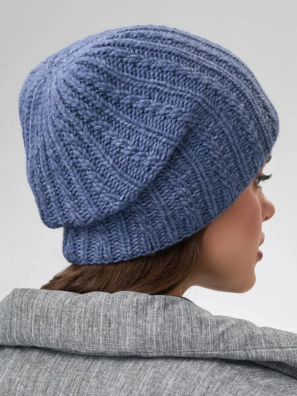 Denim Knitted Hat
