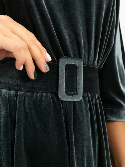Graphite Midi Dress