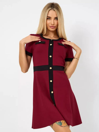 Burgundy Mini Dress