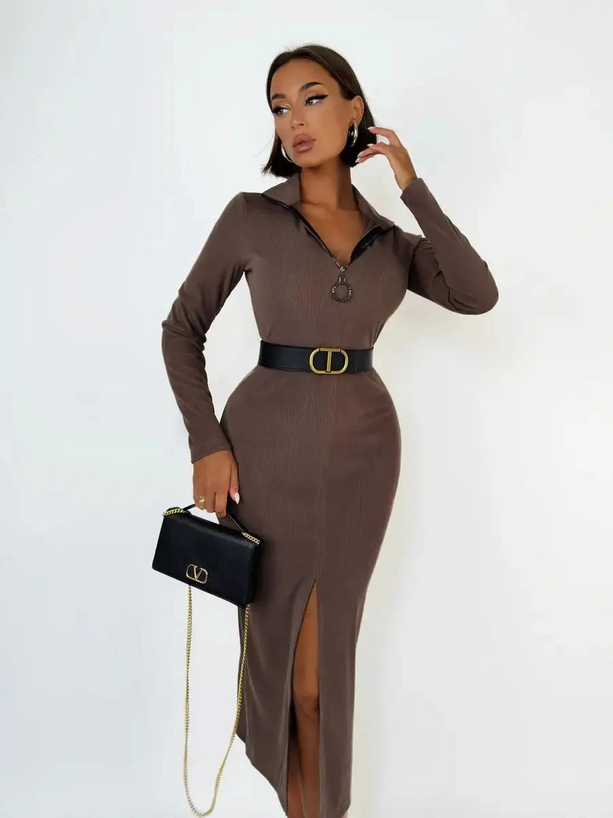 Mocha Midi Dress