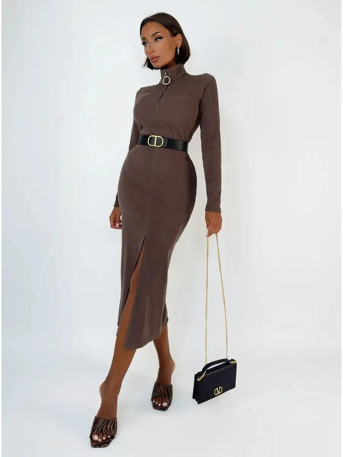 Mocha Midi Dress