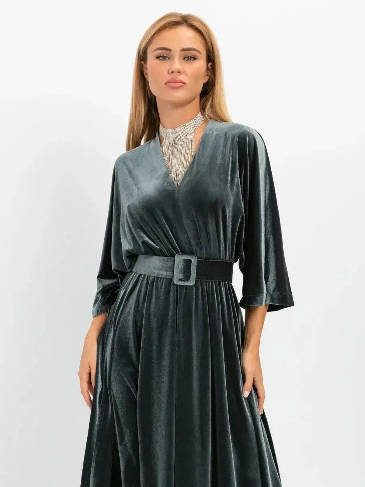Graphite Midi Dress