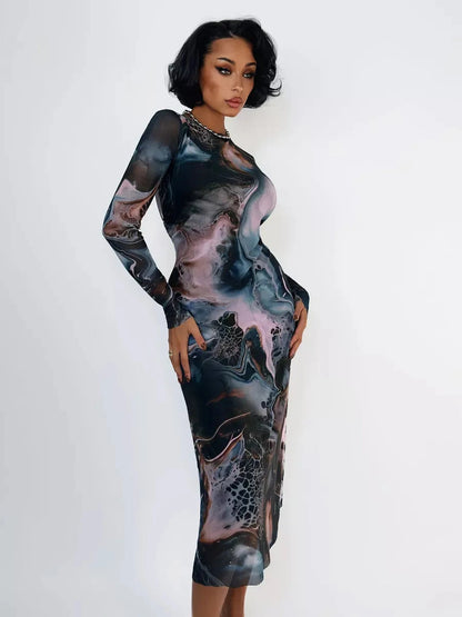 Nebula Midi Dress
