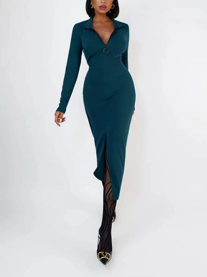 Emerald Midi Dress