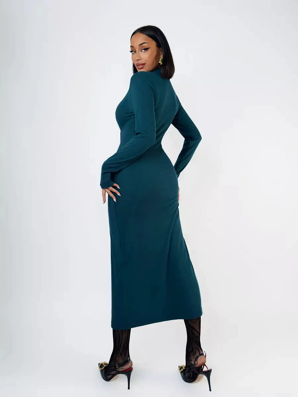 Emerald Midi Dress