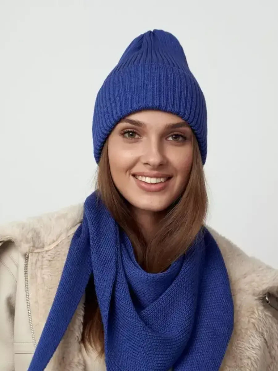 Violet Beanie & Scarf Set