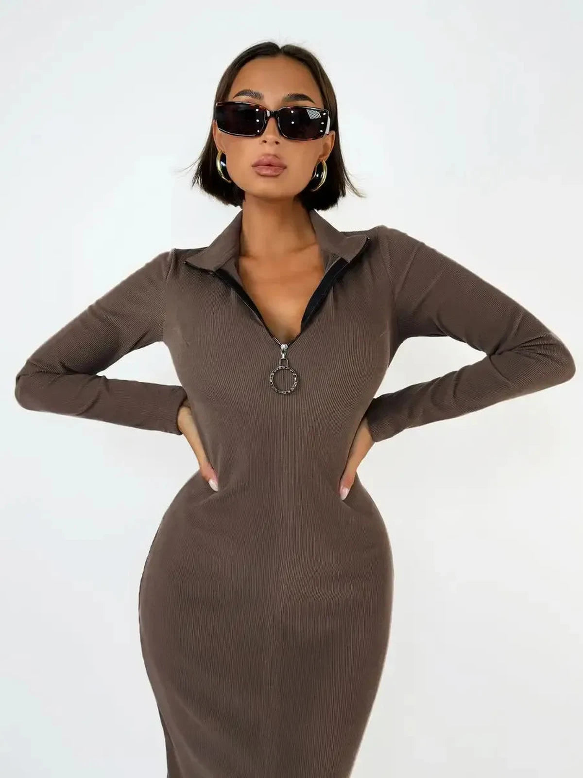 Mocha Midi Dress