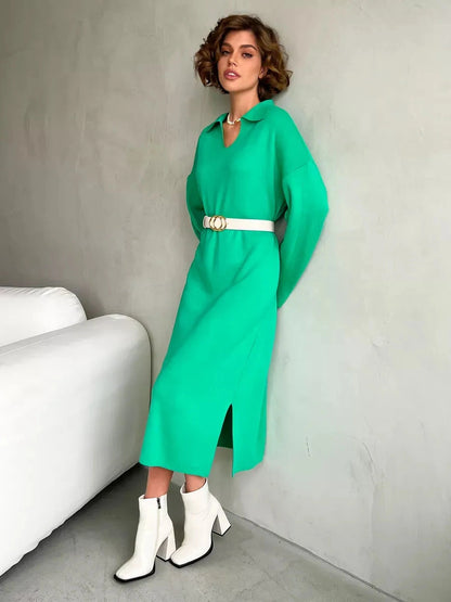 Viridian Midi Dress