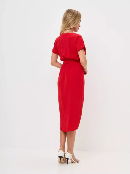 Carmine Midi Dress