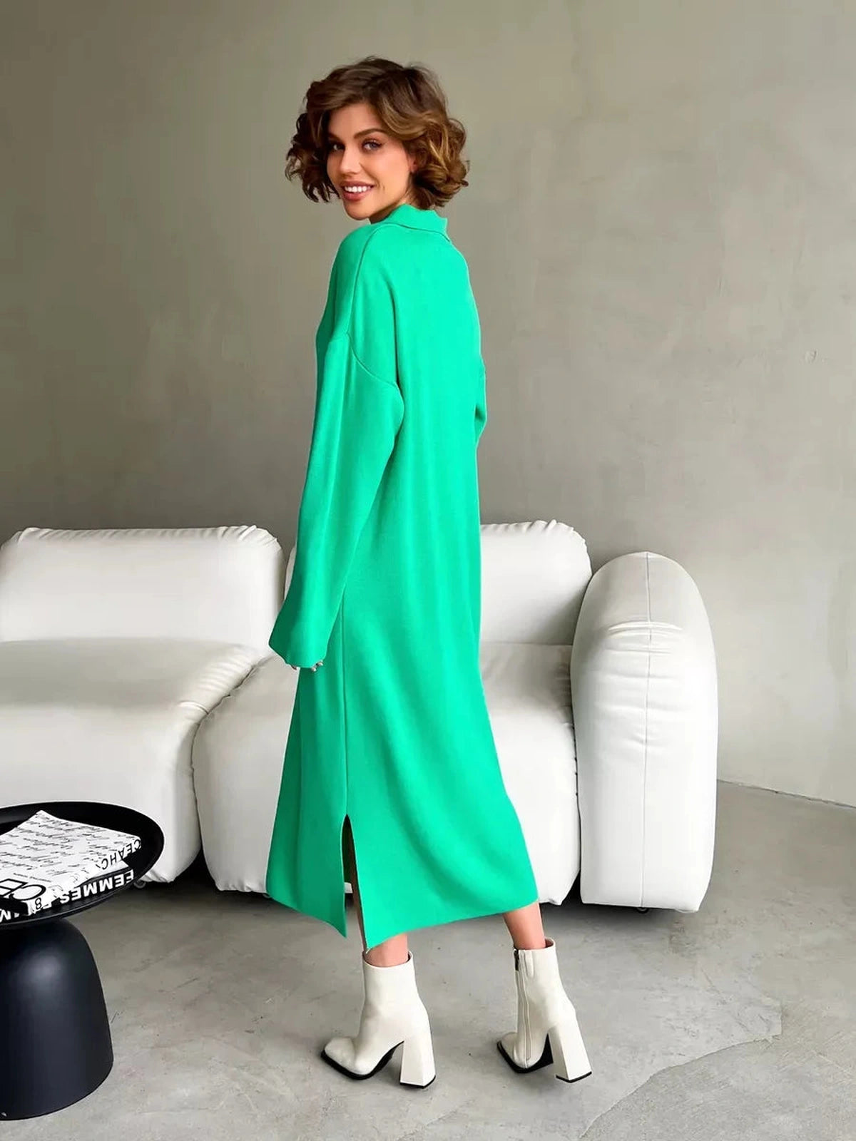 Viridian Midi Dress