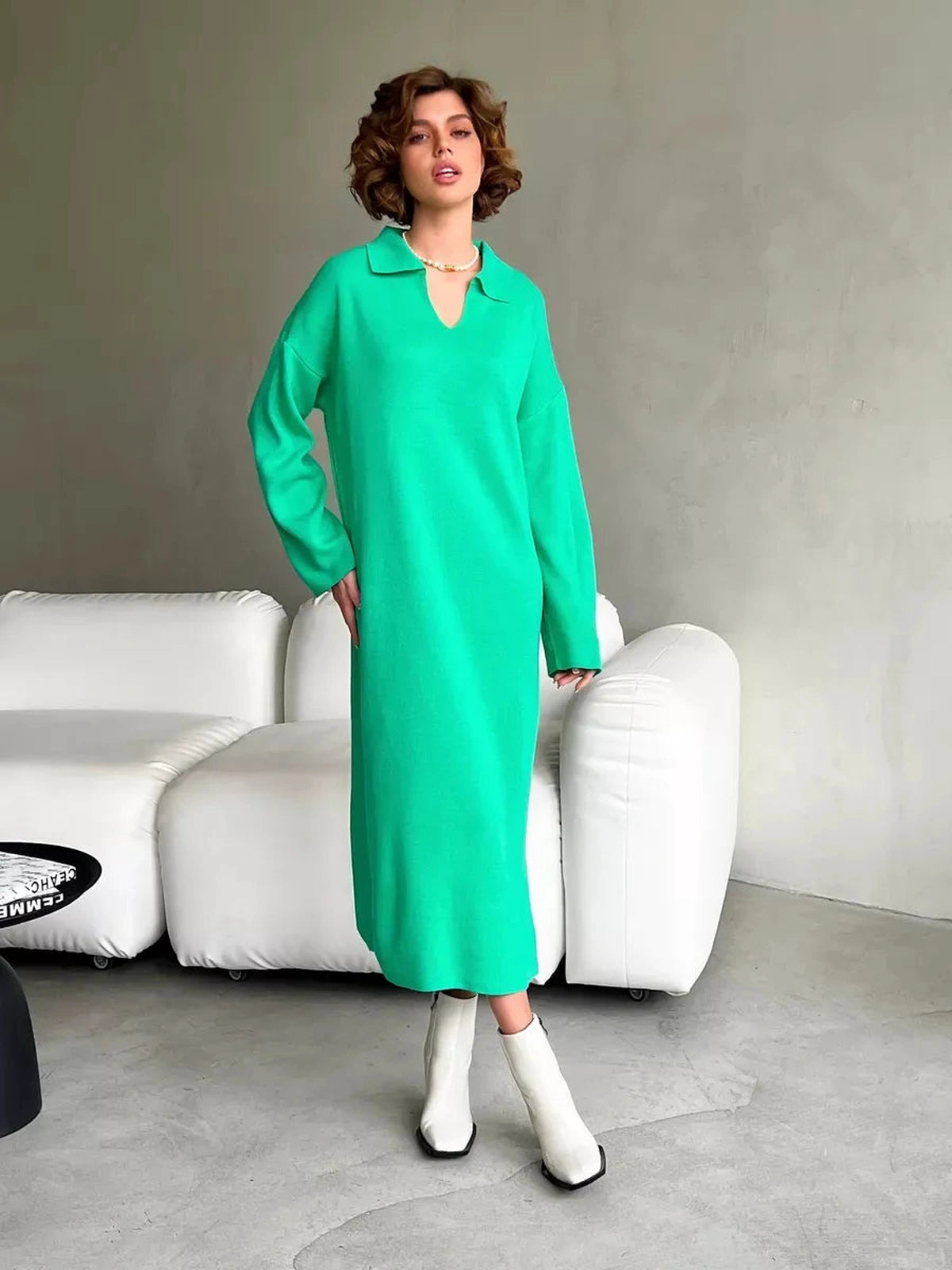Viridian Midi Dress