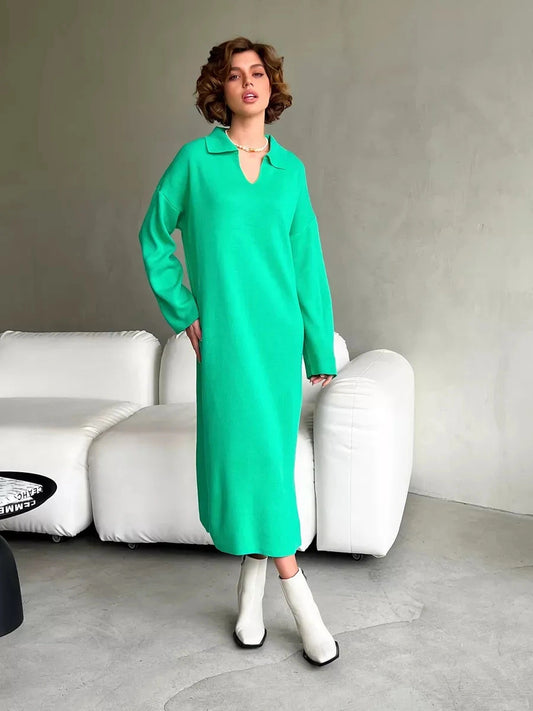 Viridian Midi Dress