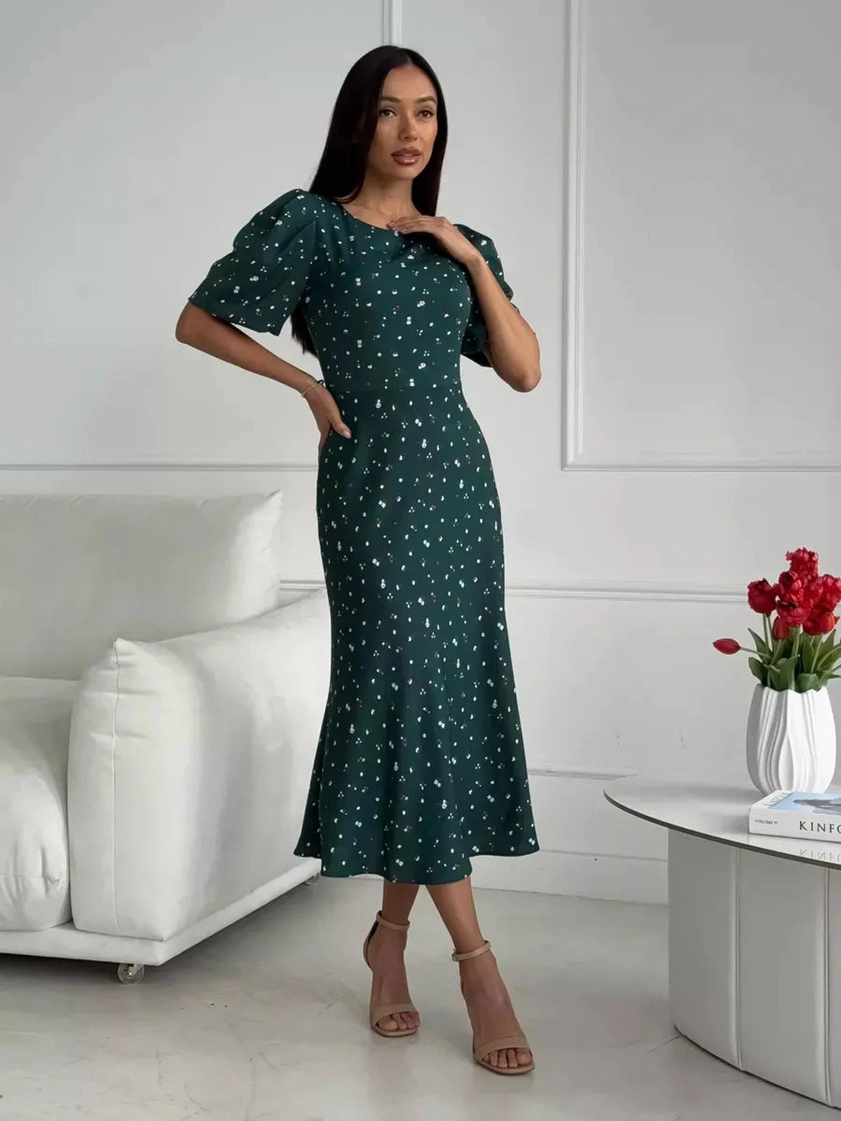Emeraldine Midi Dress