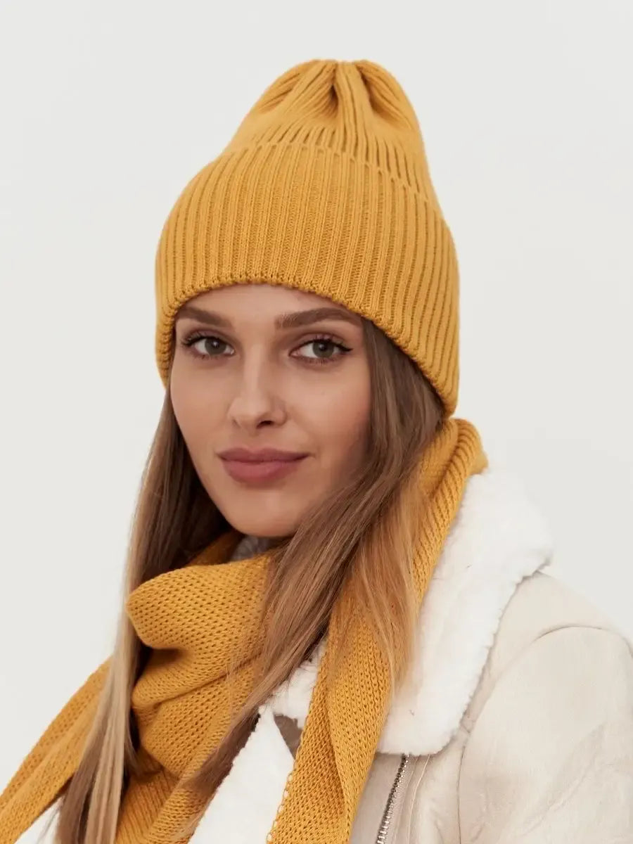 Marigold Beanie & Scarf Set