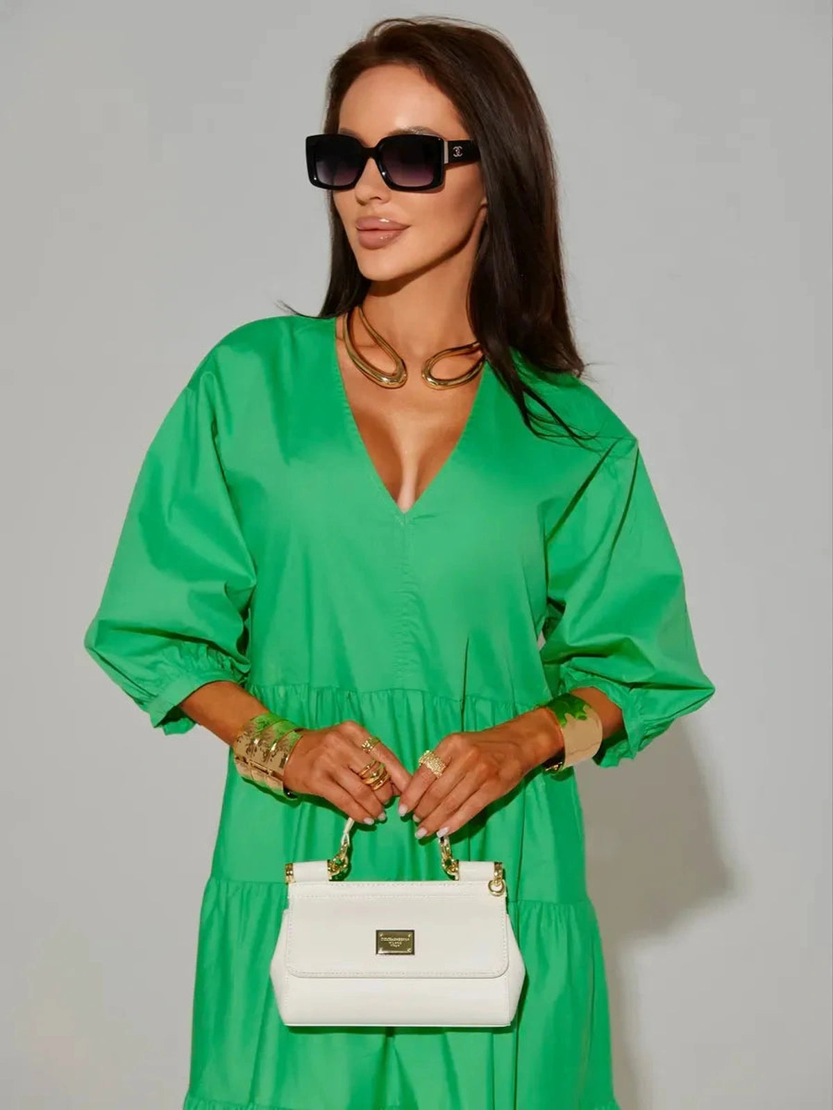 Emerald Midi Dress