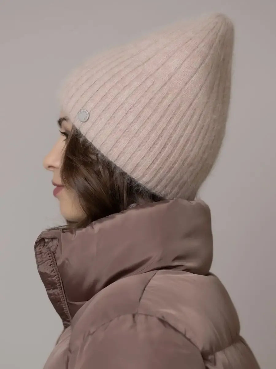 Cocoa Angora Beanie