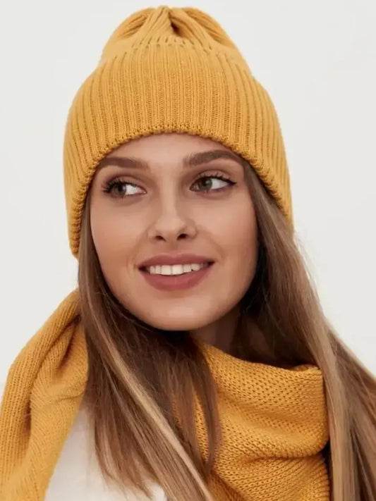 Marigold Beanie & Scarf Set