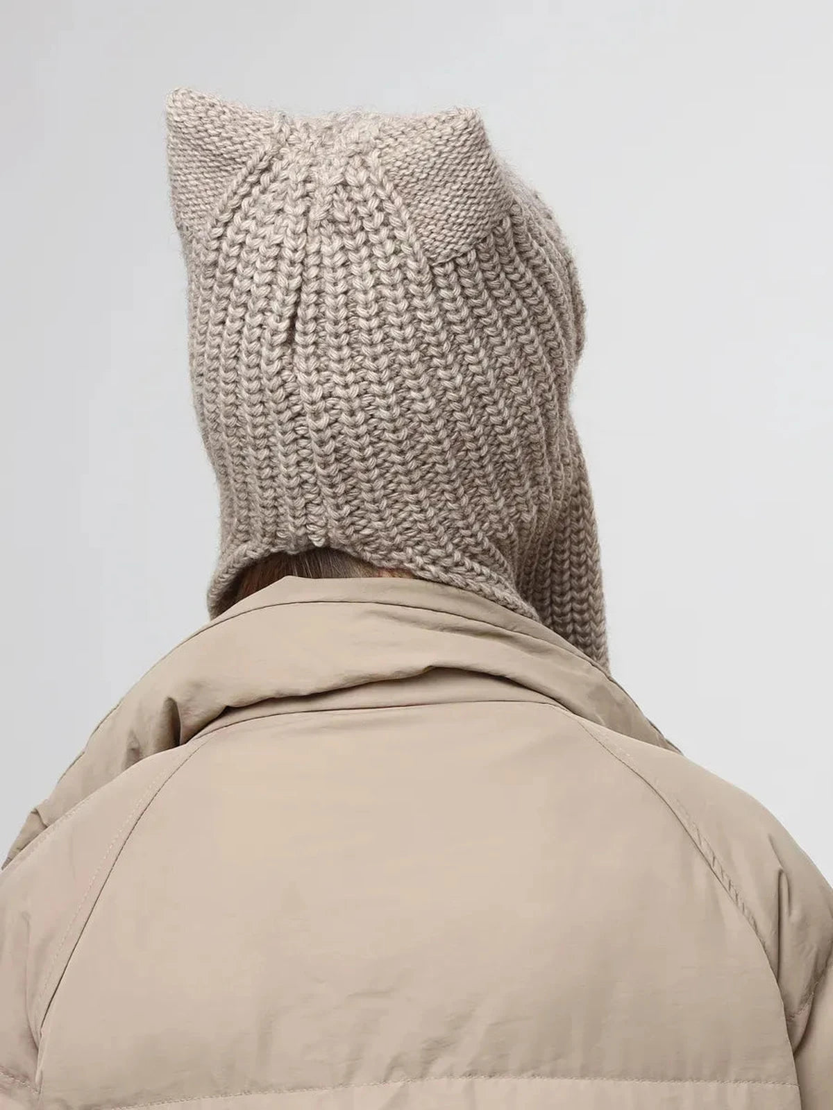 Taupe Knitted Hat