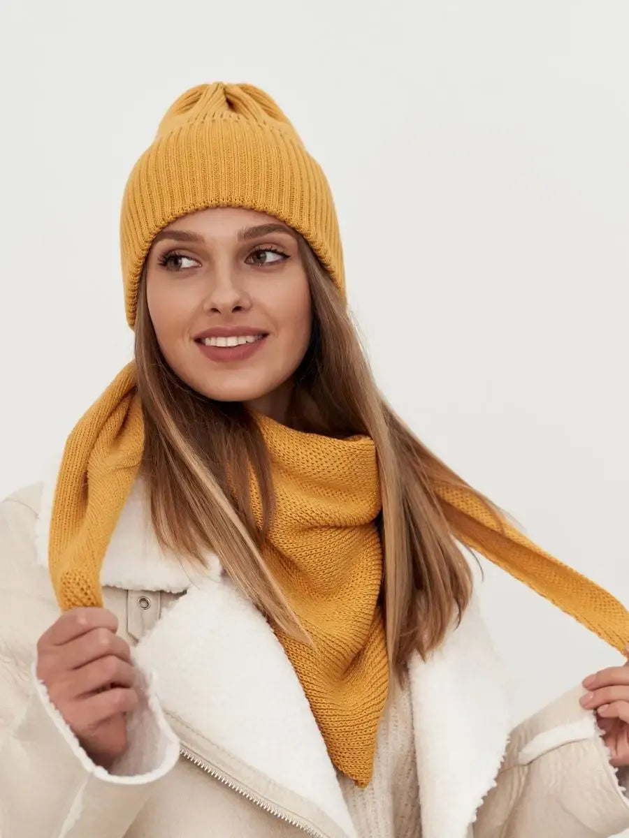 Marigold Beanie & Scarf Set