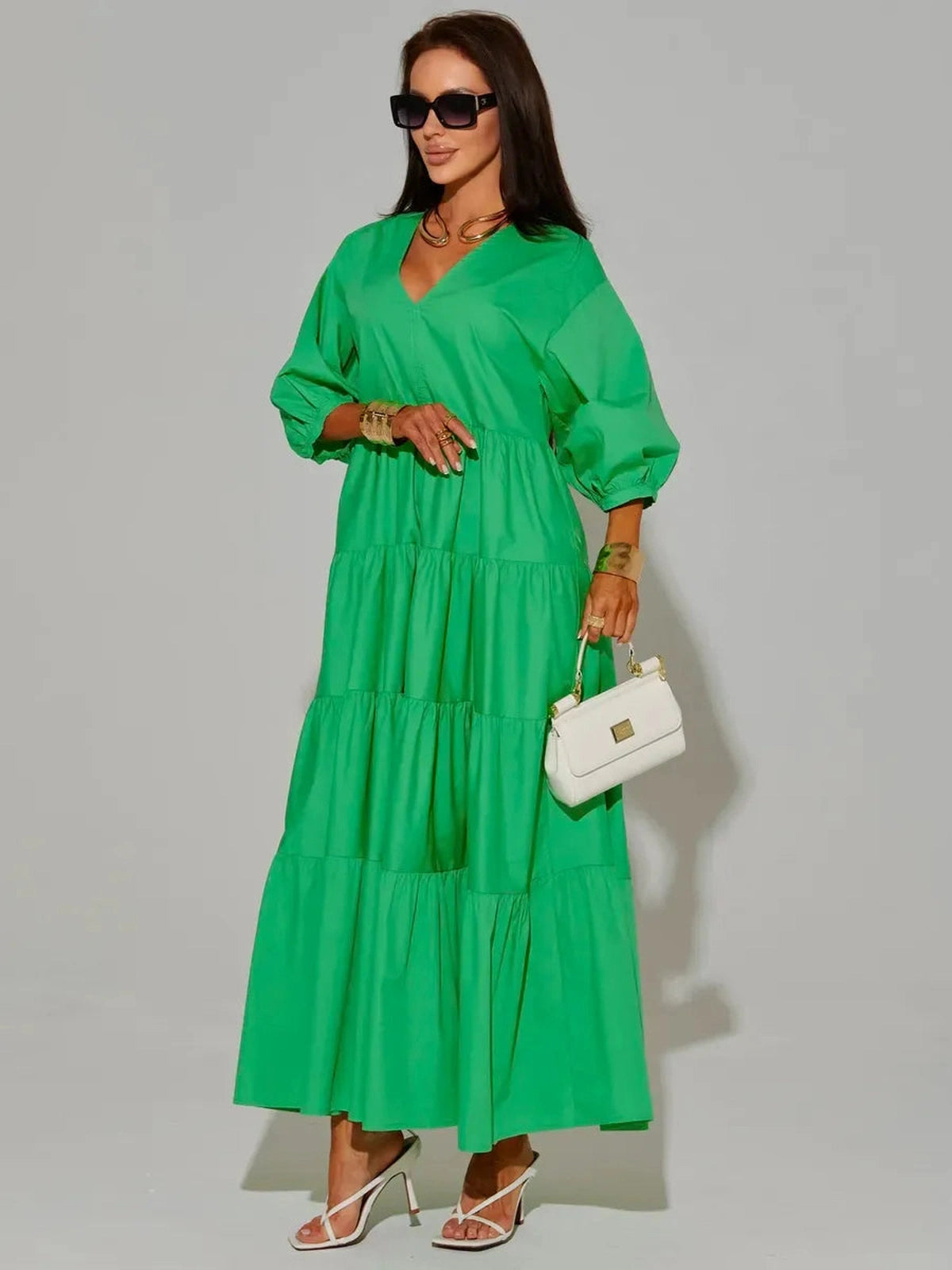 Emerald Midi Dress