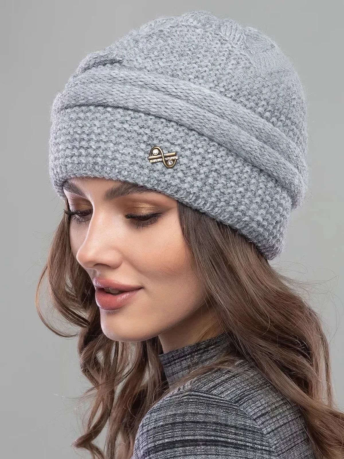 Silver Knitted Hat