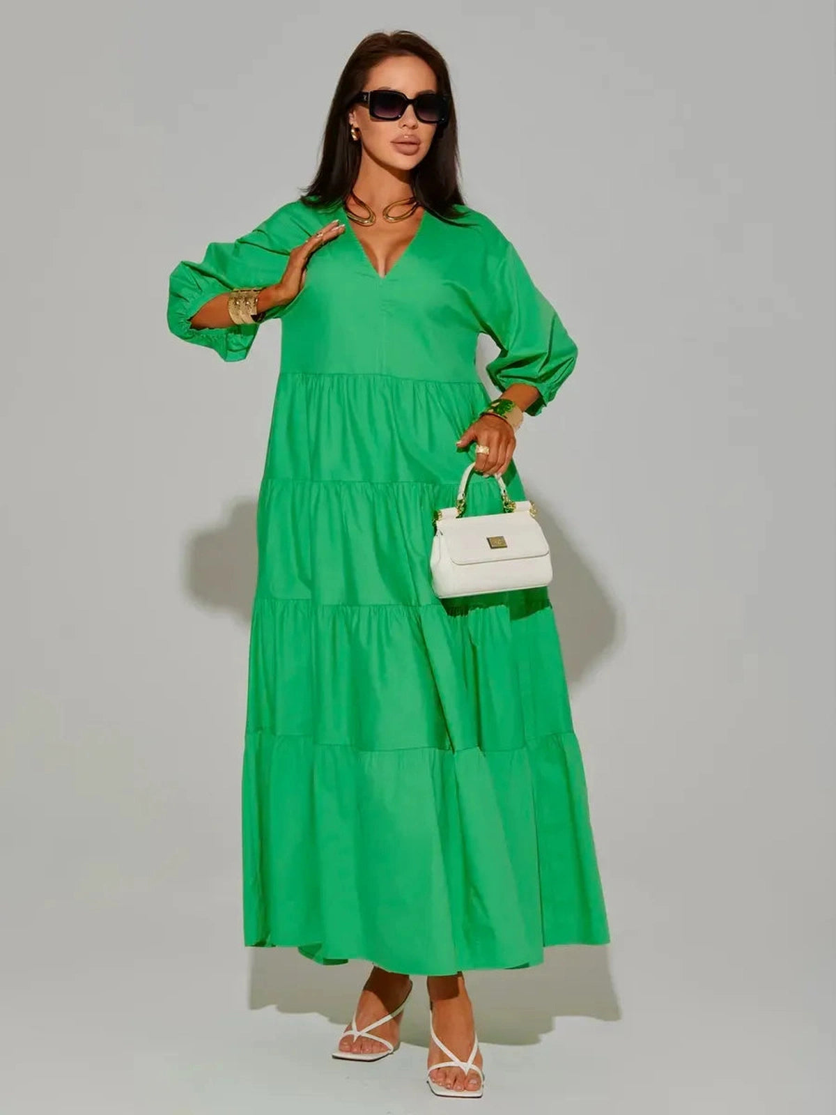 Emerald Midi Dress